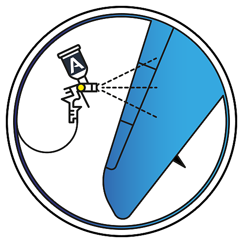 AERODUR 3001 HS BASE COAT WHITE G10001 BAC7067 , POLYURETHANE TOPCOAT,  1 LT CAN