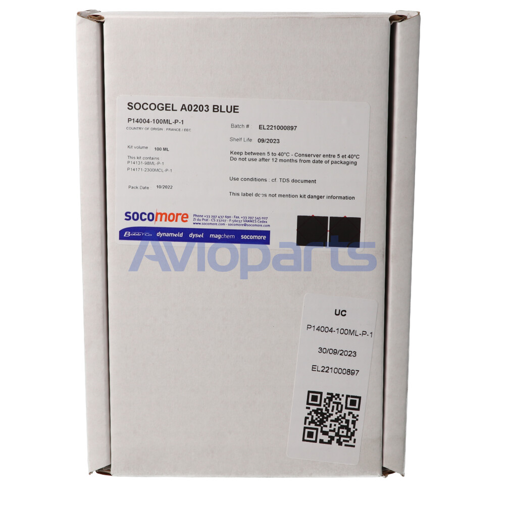 SOCOGEL A0203 BLUE, ADHESION PROMOTER BEFORE PAINTING, KIT 100 ML