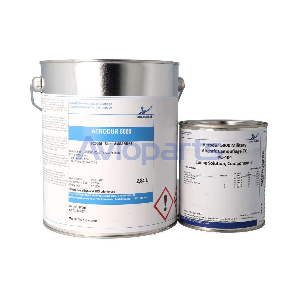 AERODUR 5000 BLUE FS35056 (0.75 GLN) , POLYURETHANE TOP COAT + PC-404 (0.25GLN) , KIT 1 GAL