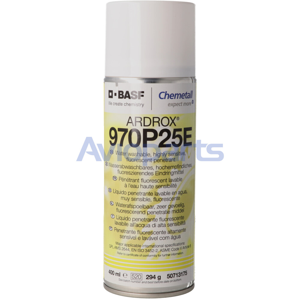 ARDROX 970P25E , WATER WASHABLE PENETRANT , AEROSOL 400 ML