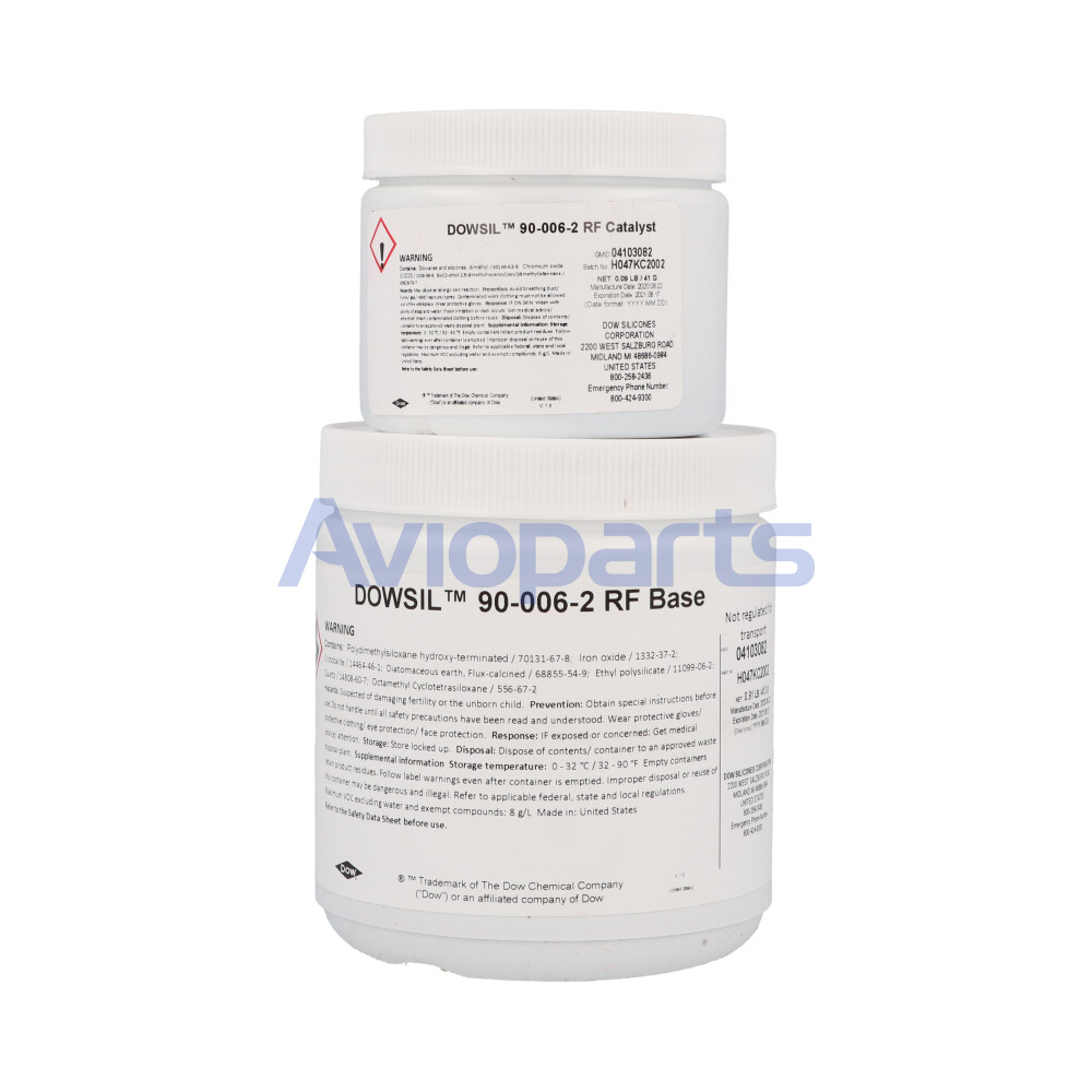 DC90-006-2RF , SILICONE ELASTOMER , TWO PARTS (BASE & CATALYS) , HIGH VISCOSITY , CAN 453 GR KIT