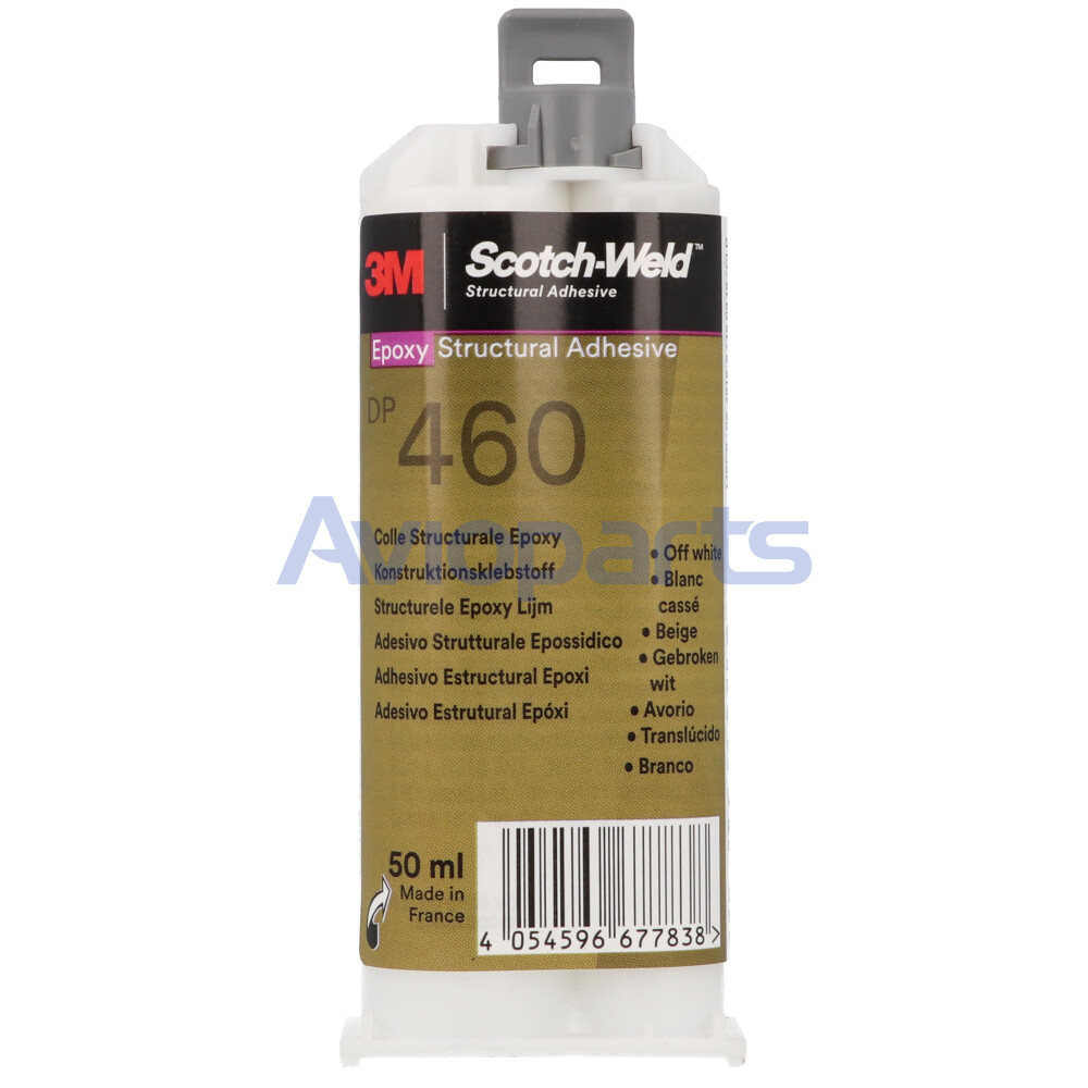 SCOTH-WELD DP 460, TWO-PART EPOXY ADHESIVE OFF WHITE , TUBE 50 ML