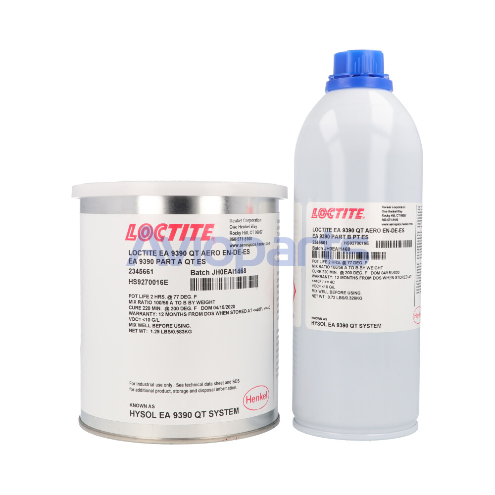 LOCTITE EA9390 AERO EPOXY PASTE ADHESIVE, KIT 1 QT // BMS8-301 CL 1 Gº 1 REV K