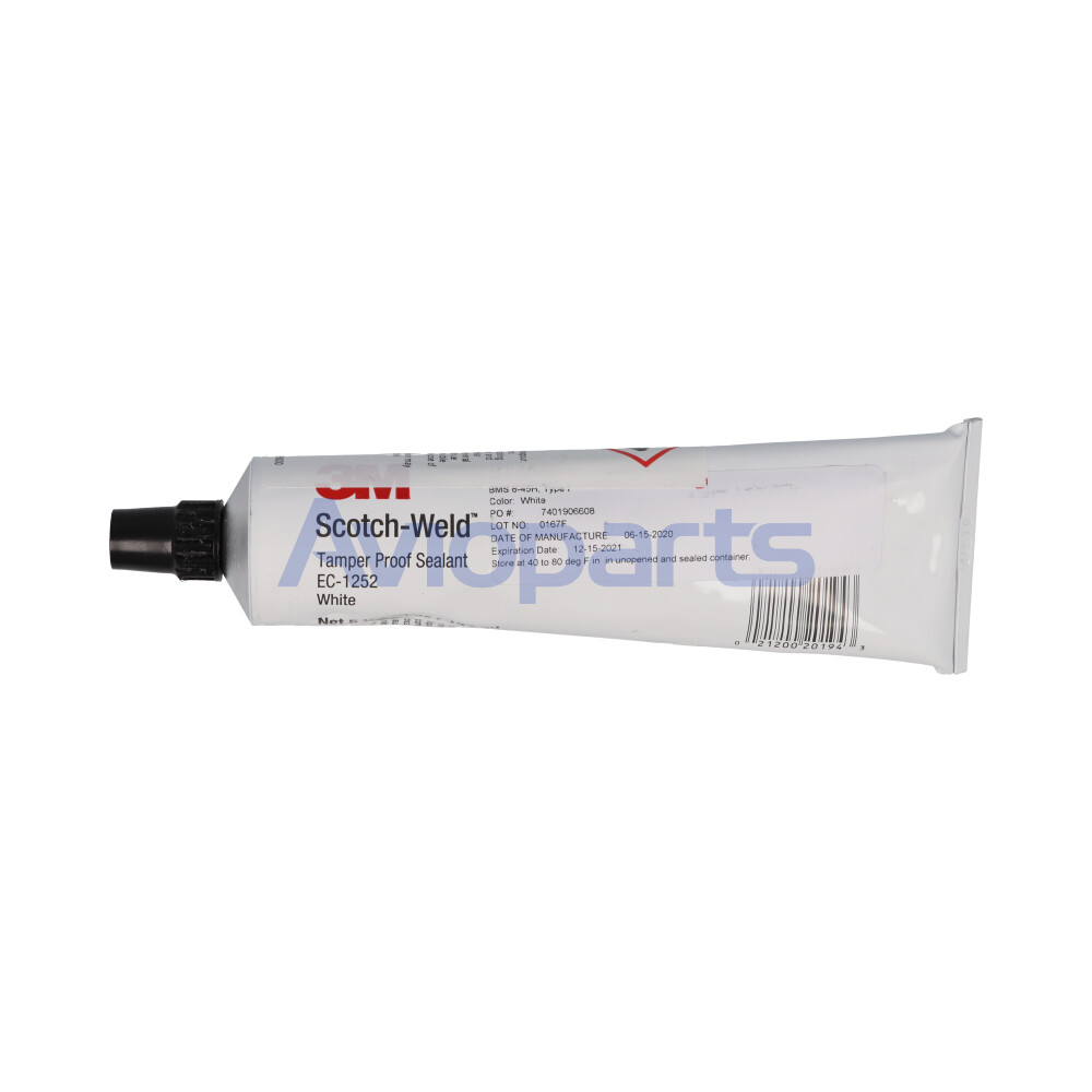 SCOTCH-SEAL EC1252 TAMPER PROOF SEALANT WHITE , TUBE 5 OZ