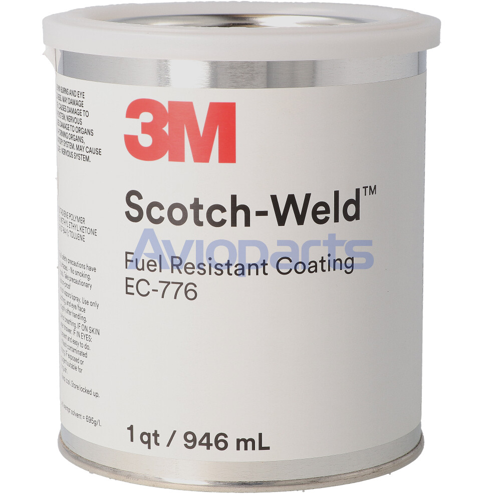 3M™ 021200-65184 Scotch-Weld™ EC-776SR Red Fuel Resistant Coating - Quart  Can - 12 Each