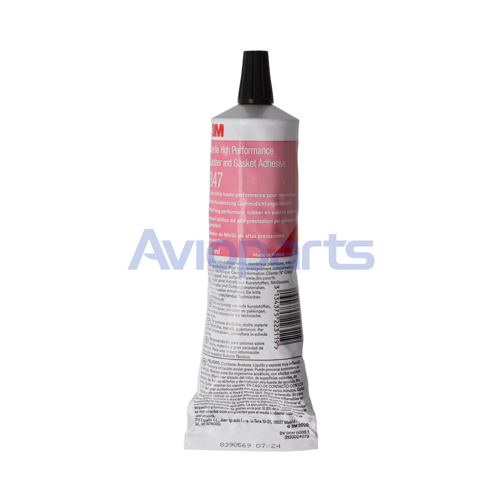 3M SCOTCH-WELD EC 847 RUBBER AND GASKET ADHESIVE, TUBE 150 ML // (CM689)