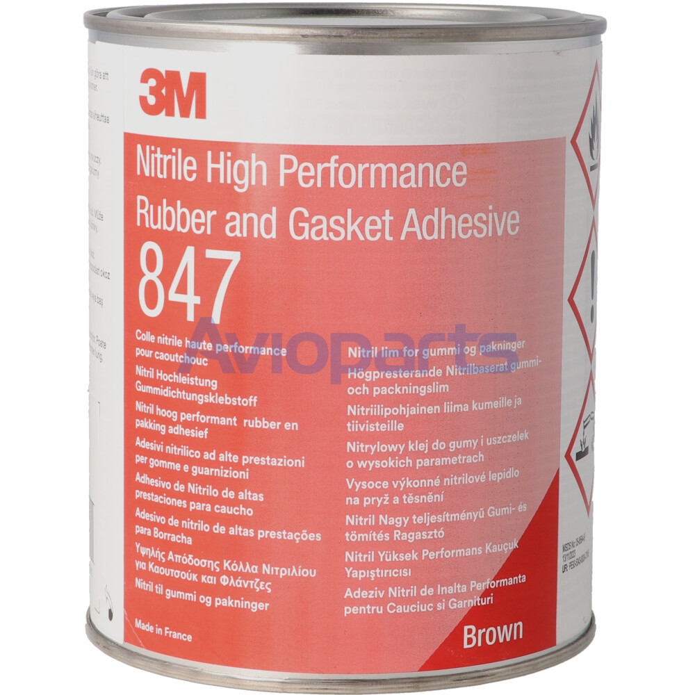3M SCOTCH-WELD EC 847 RUBBER AND GASKET ADHESIVE, CAN 1 LT // (CM689)