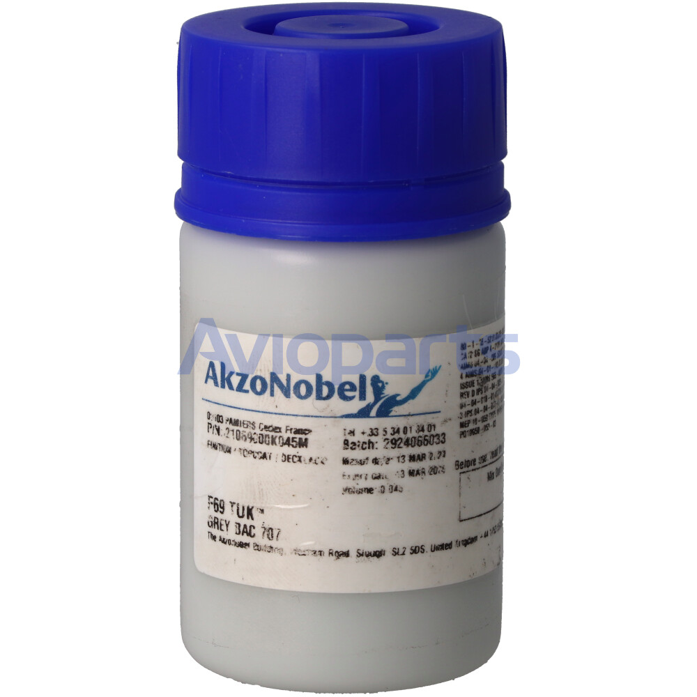 CHROMATE SEMI GLOSS F69-A S/G GREY BAC707 EPOXY, TOUCH UP KIT 45 ML ( BASE 30 ML & HARDENER 15 ML)