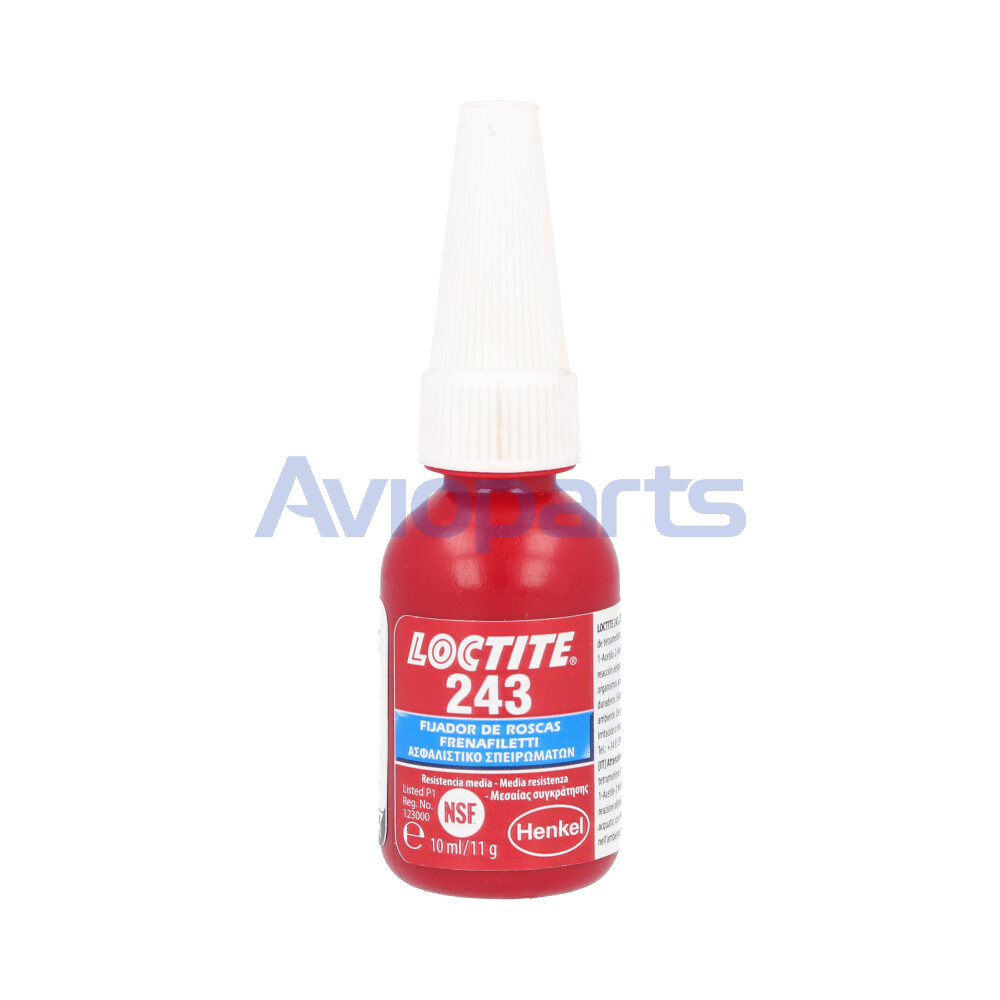 LOCTITE 243 PRIMERLESS , BLUE THREADLOCKER , TUBE 10 ML