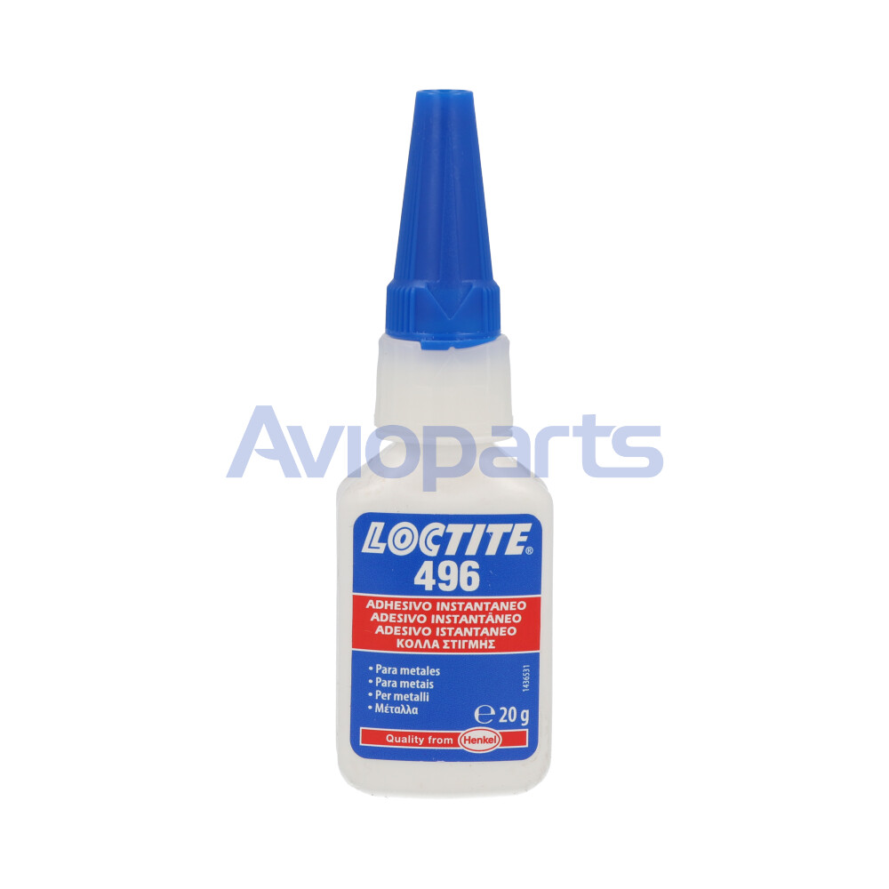 LOCTITE 496 SUPER BONDER INSTANT ADHESIVE, TUBE 20 GR //MIL-A-46050C TY I Cl II