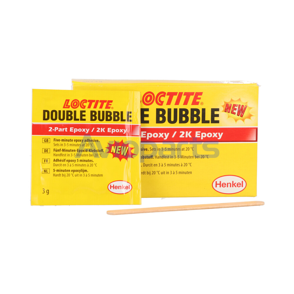 LOCTITE DOUBLE BUBBLE, EPOXY ADHESIVE A/B, KIT: 1 BOX 50 x 3 GR