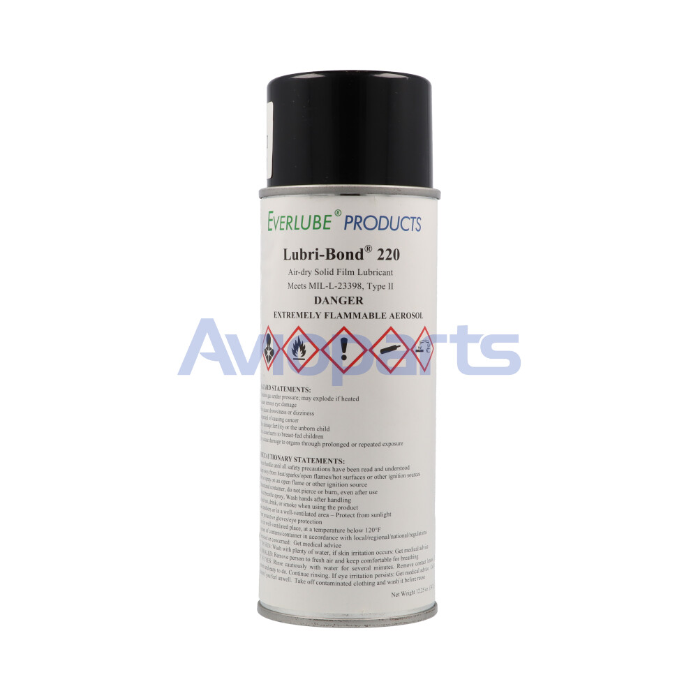 AIR DRYING MoS2 BASED SOLID FILM LUBRICANT, AEROSOL 12 OZ// MIL-L-23398 TY II & S-749