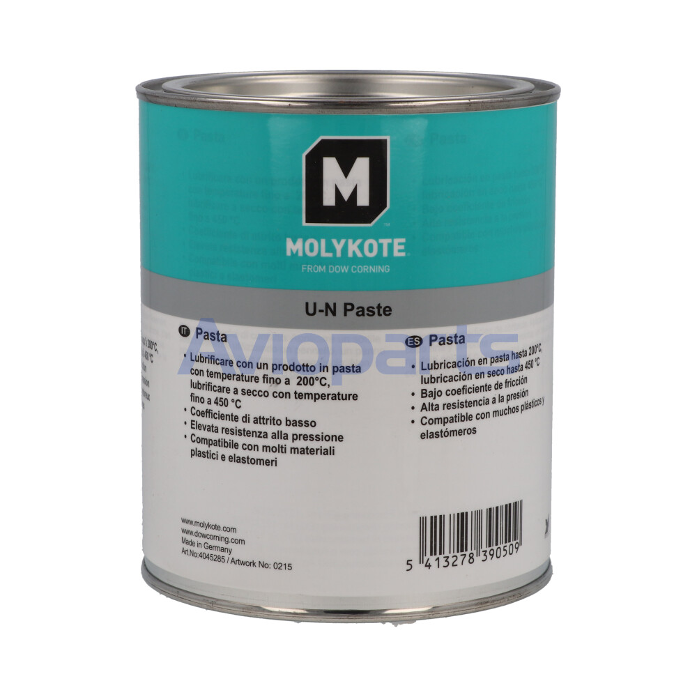 MOLYKOTE U-N PASTE,SOLID LUBRICAN PASTE WITH SYNTHETIC CARRIER OIL,  CAN 1 KG