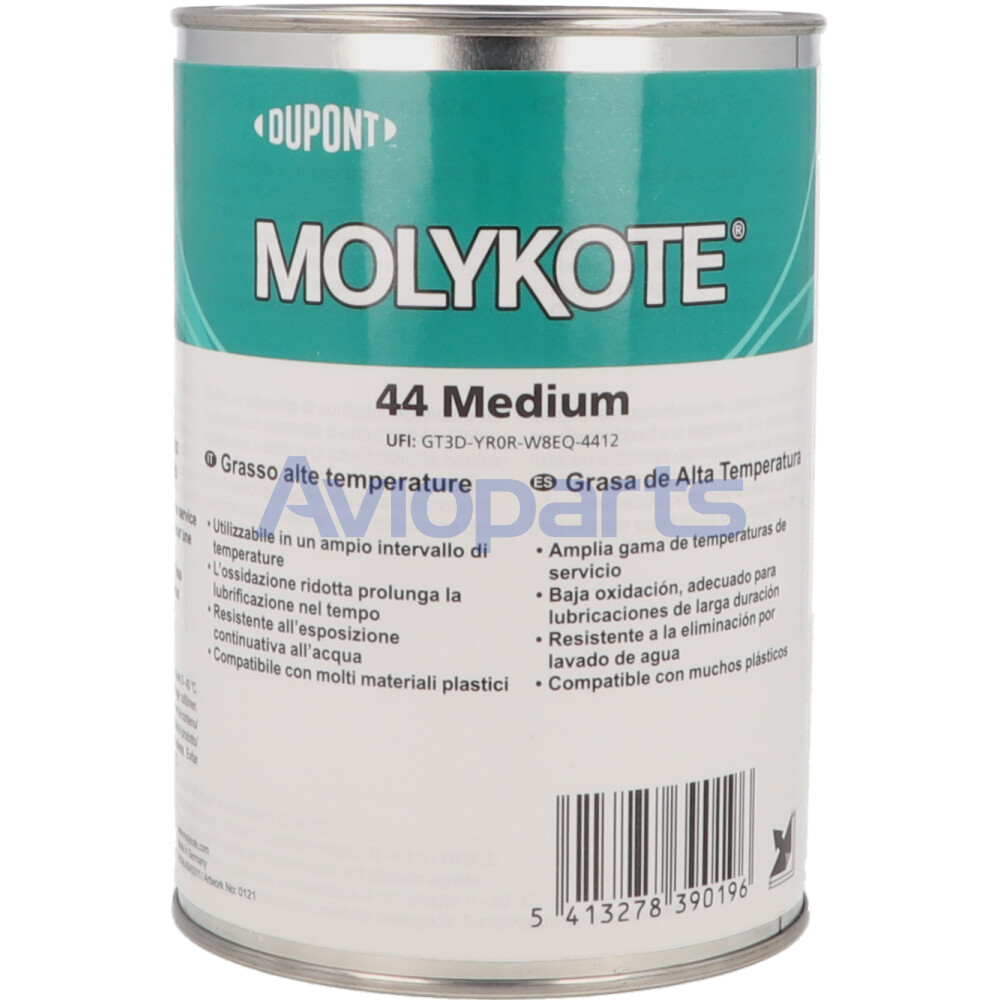 MOLYKOTE 44 MEDIUM , CLEAR SYNTHETIC SILICONE , CAN 1 KG ( Z21205 )