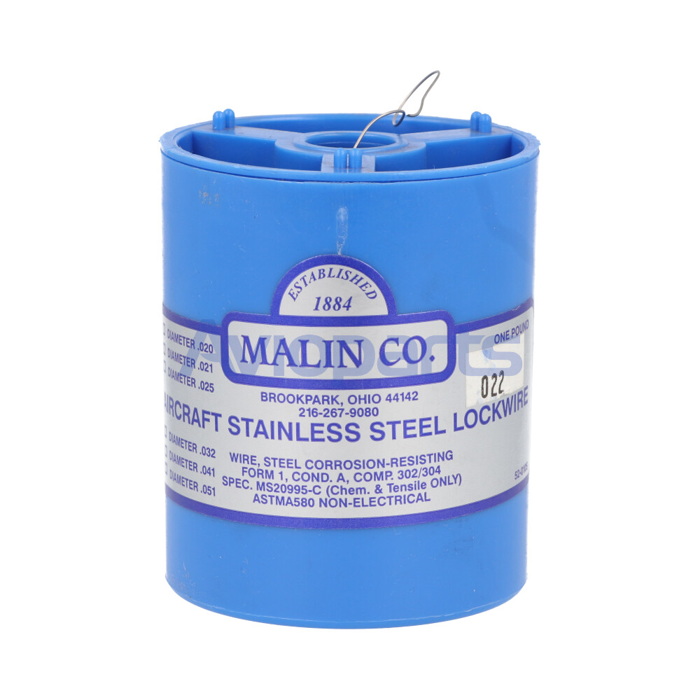 STAINLESS LOCK WIRE - 0.022 DIA - 769 FL  BLUE - 1 LB