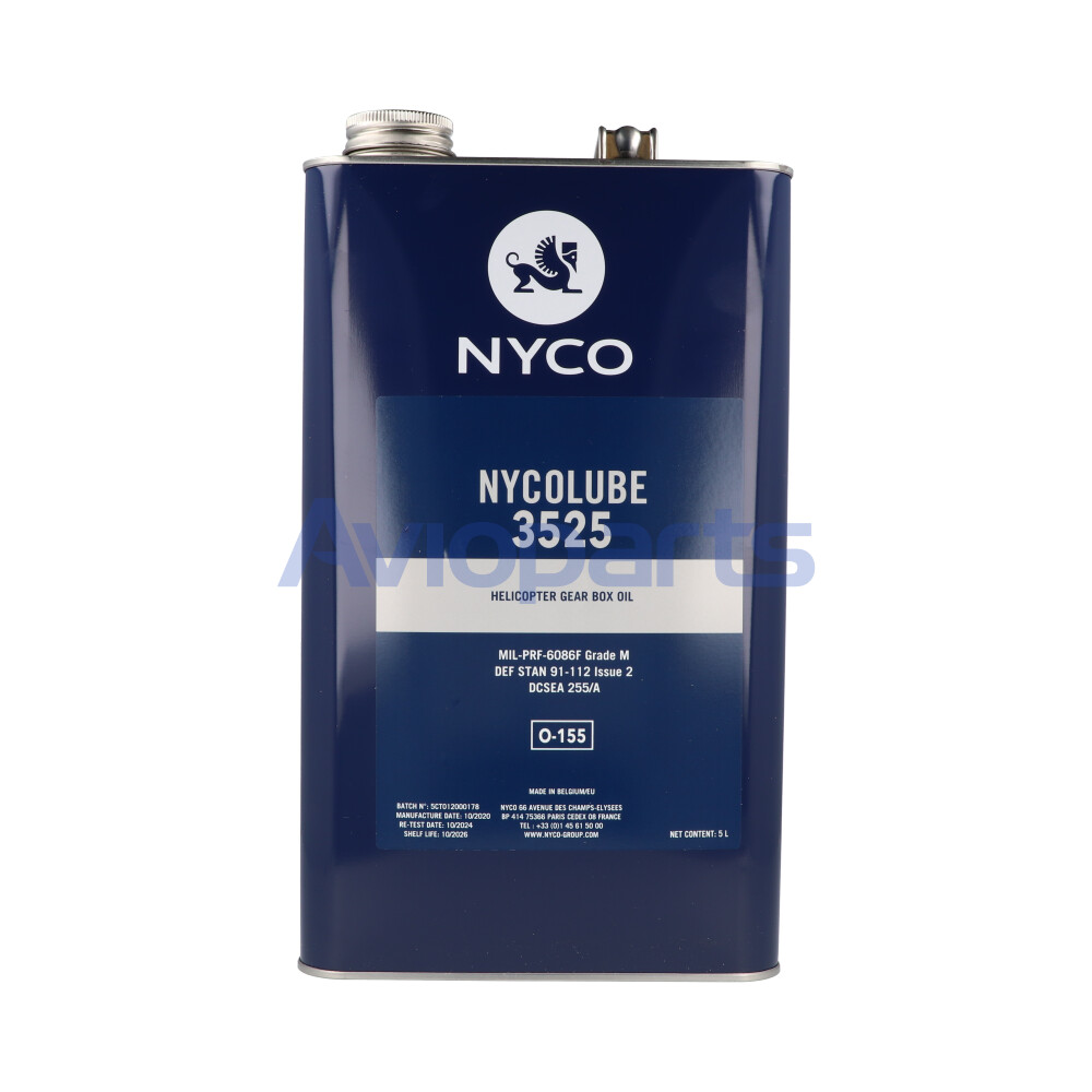 NYCOLUBE 3525 , HELICOPTER GEAR OIL, CAN 5 LT // MIL-PRF-6086F GRADE M & O-155 (CM123)