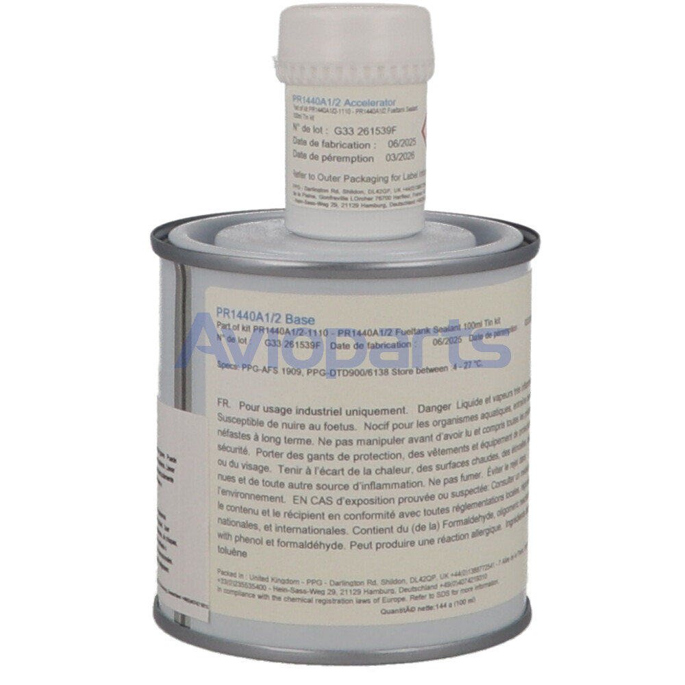 PR1440 MA 1/2, FUEL TANK SEALANT , KIT TIN 100 ML // SPECF. STANDARD