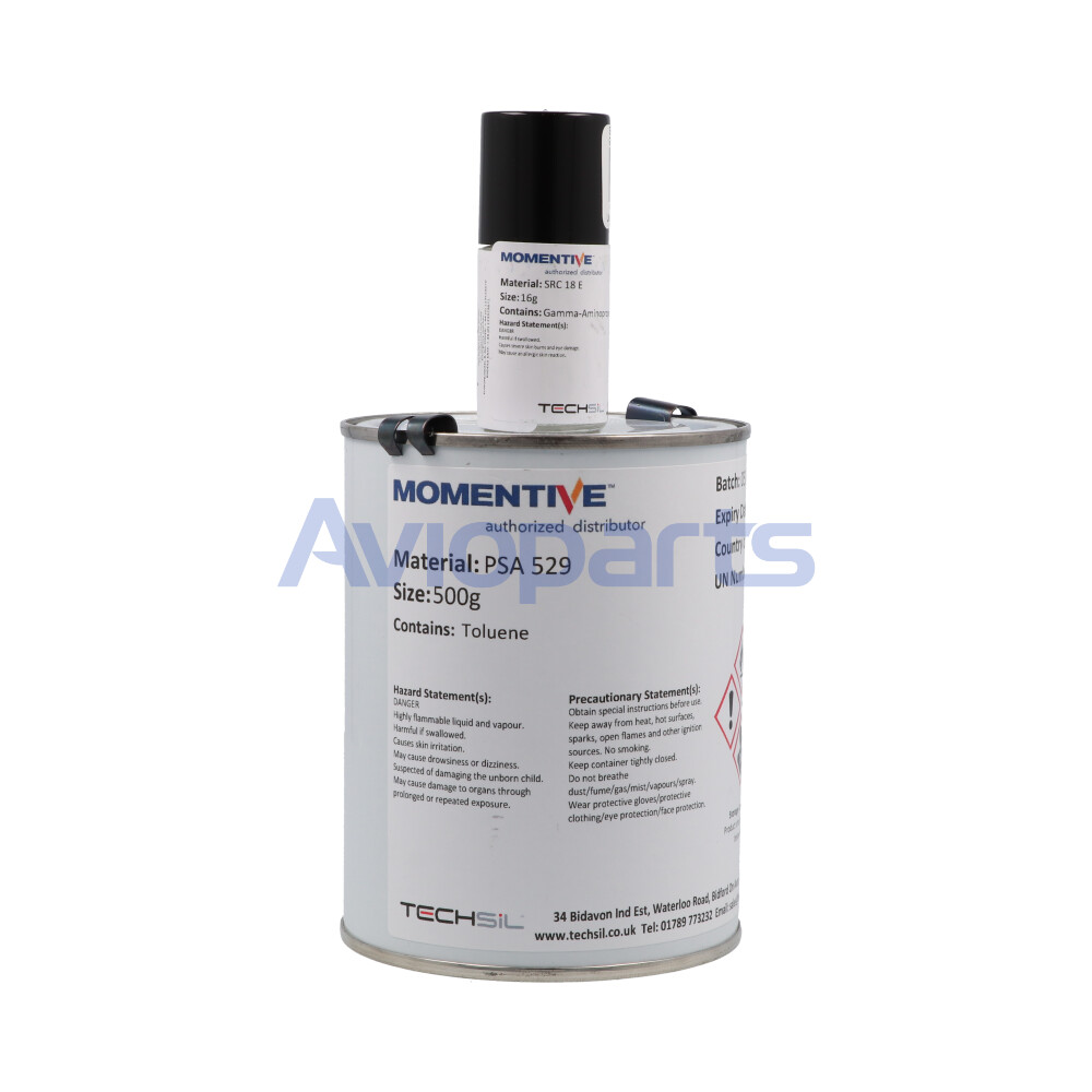 SILICONE ADHESIVE : SILGRIP PSA 529 (500 GR ) + CATALYST SRC 18 (16 GR) , A/B  KIT // Z15301