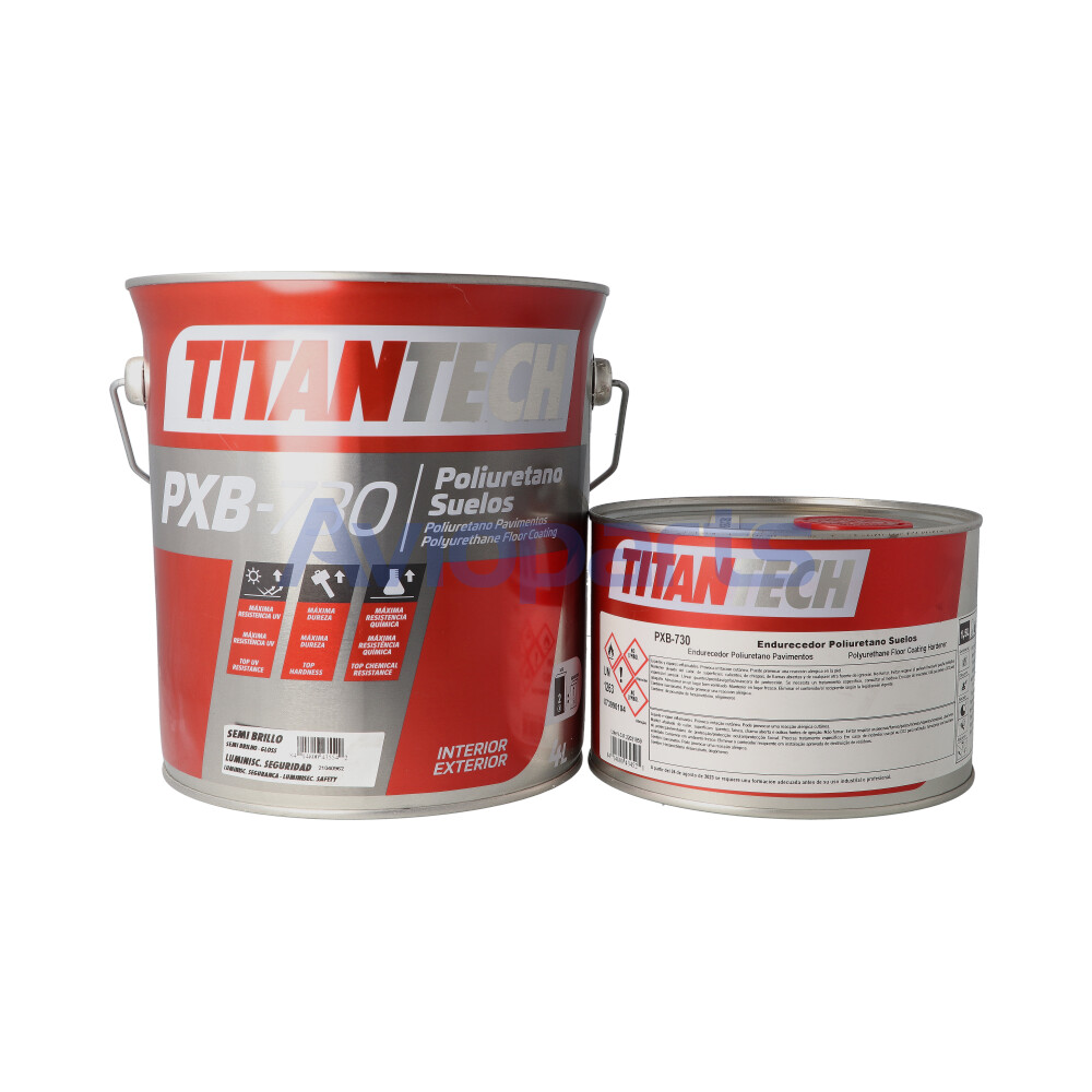 TITAN PXB-730 BASE POLYURETHANE FLOORING 4 LT & HARDENER 1,33 LT , KIT (5810529 & 5810514)