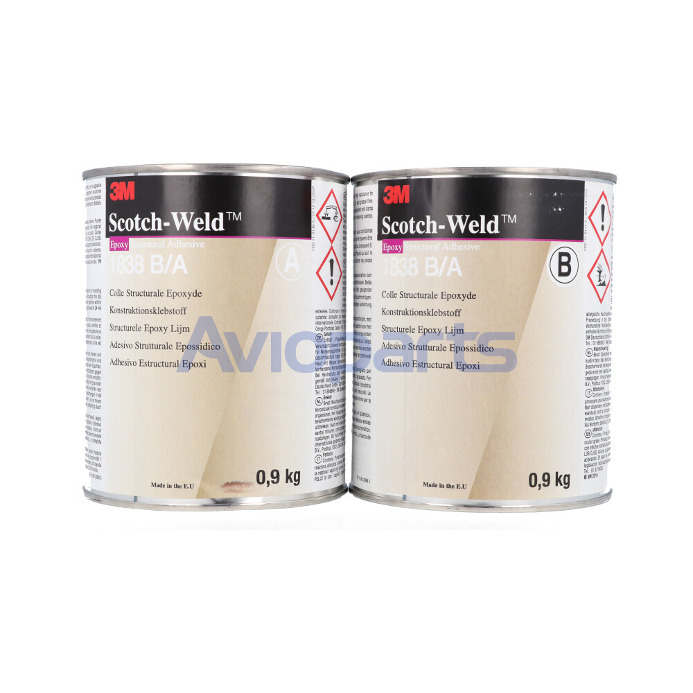 SCOTH-WELD 1838 B/A ,EPOXY ADHESIVE GREEN , KIT 1.8 KG