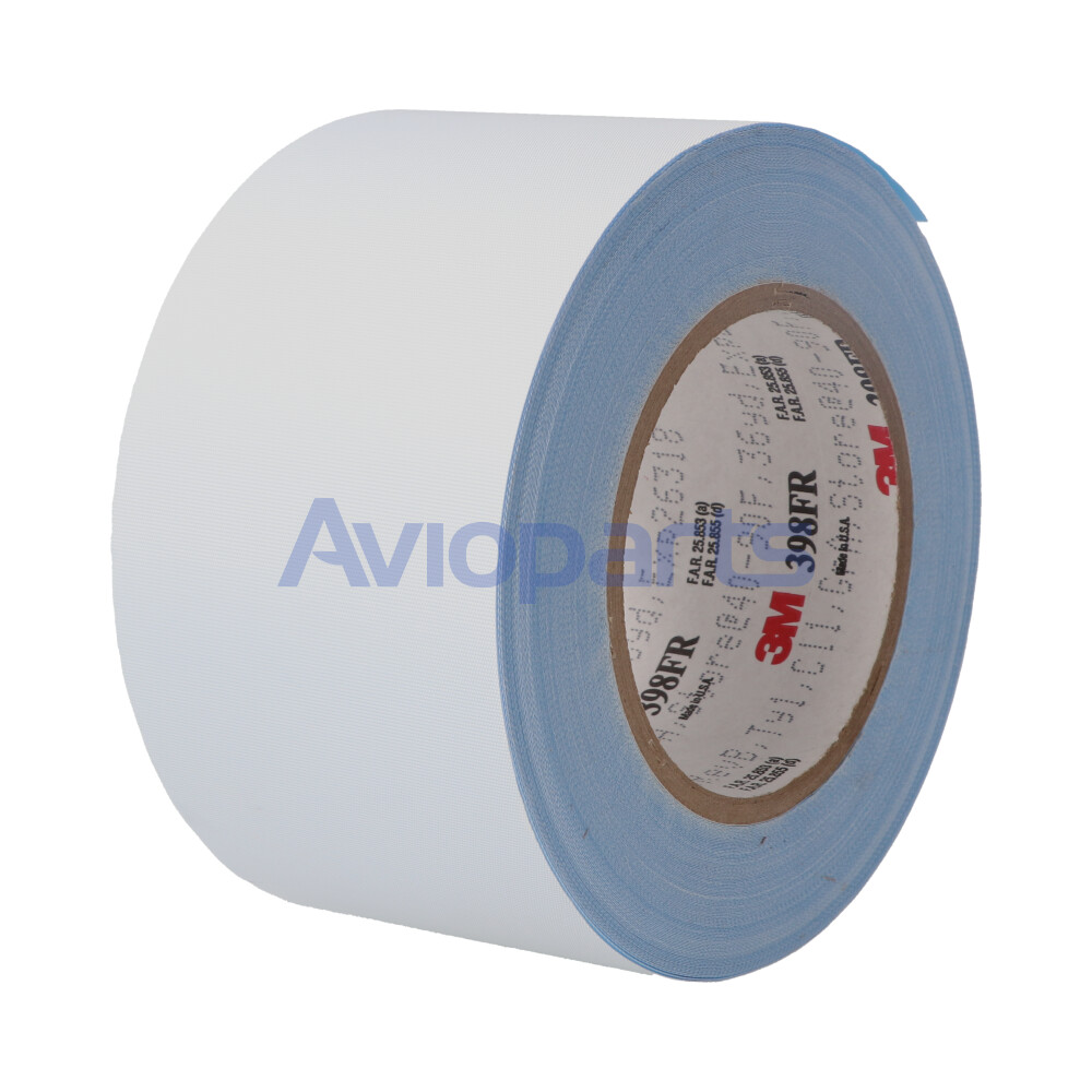 398 FR TAPE GLASS CLOTH WHITE, ROLL 3 INCH X 36YD