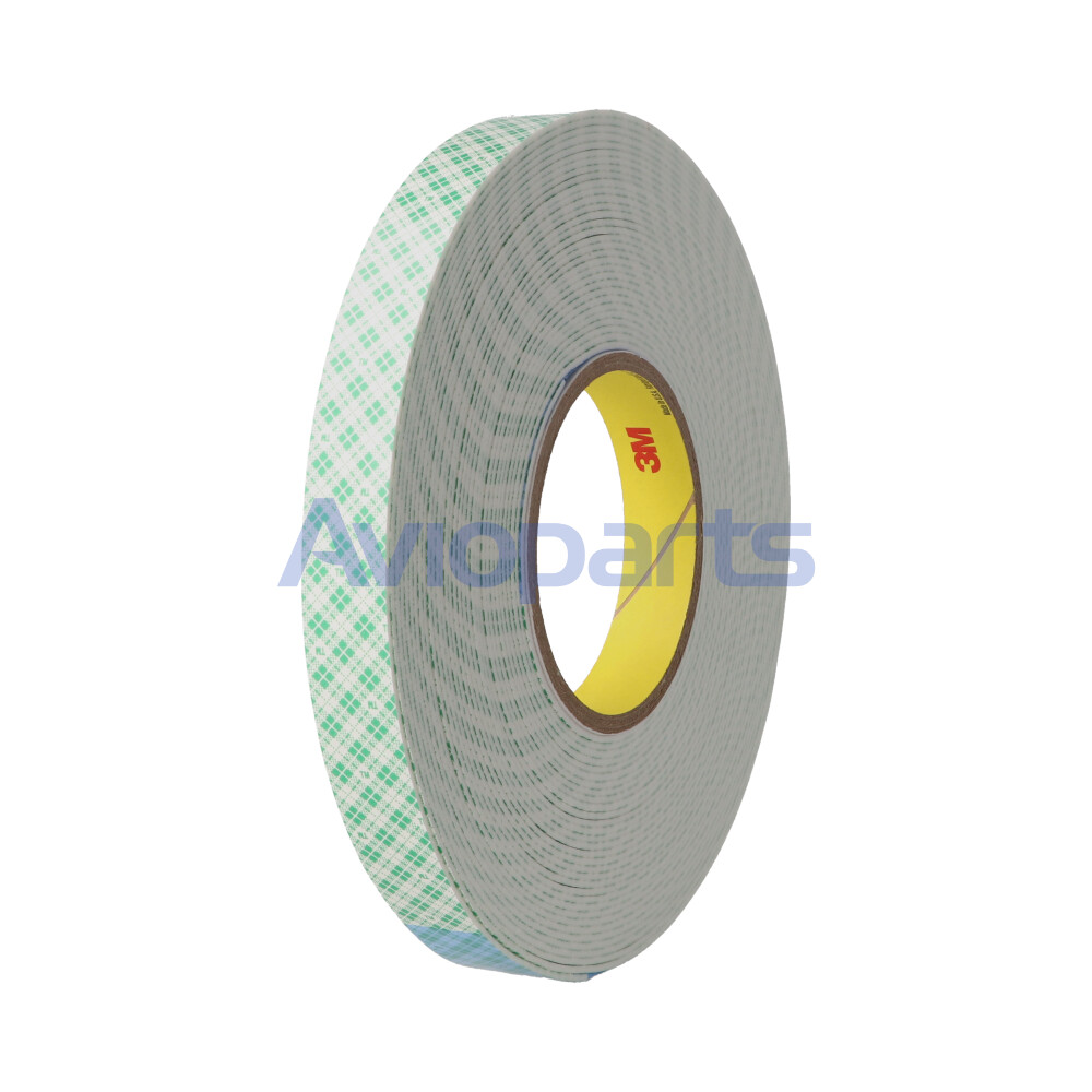 3M4016 , INDUSTRIAL DOUBLE-SIDE FOAM TAPE WHITE, ROLL 19MM X 13,7 MT