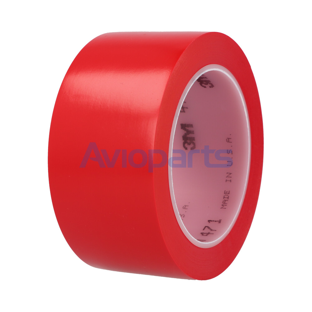 TAPE 471 VINYL RUBBER RED, ROLL 50 MM X 33MT : 2 IN X  36 YD
