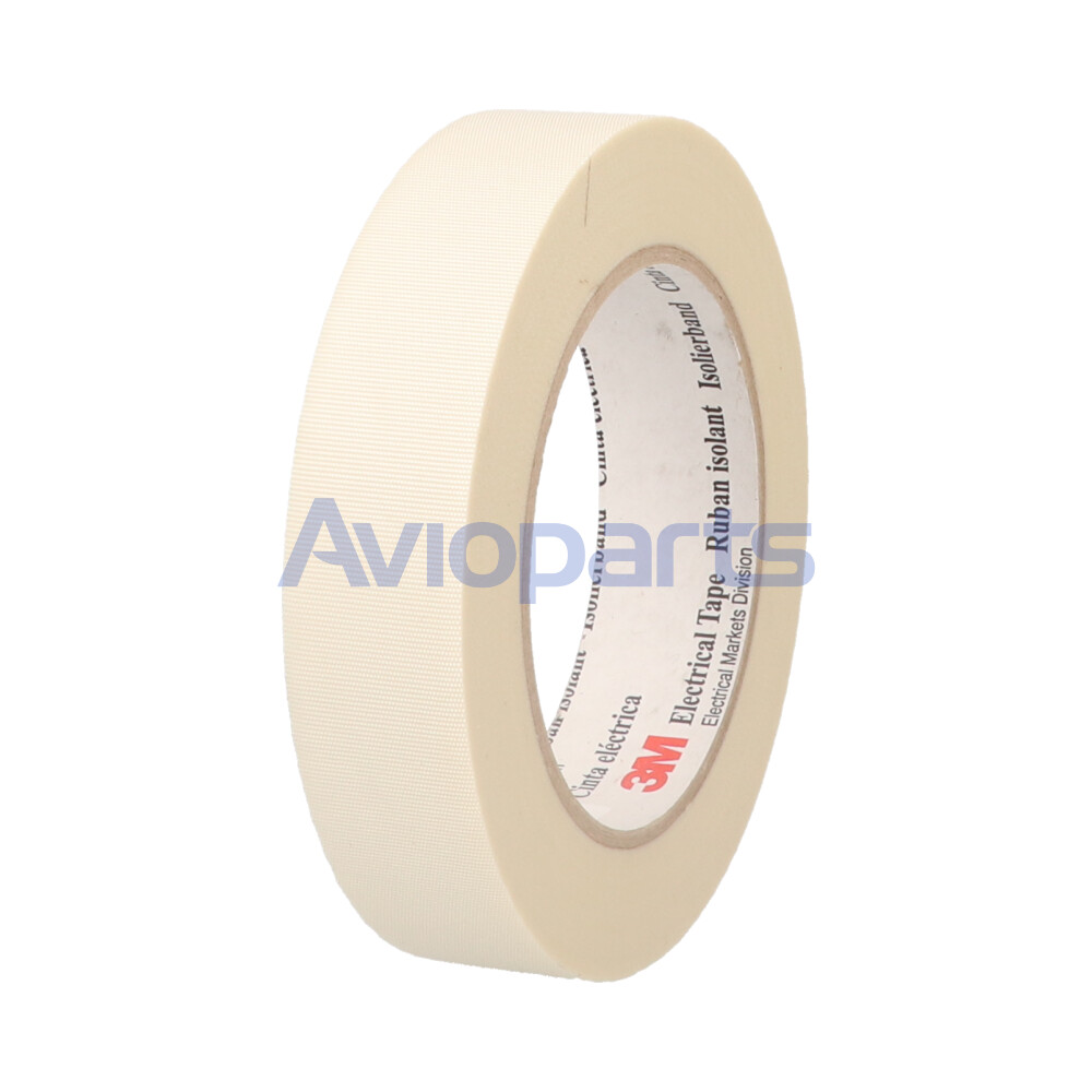 SCOTH GLASS CLOTH ELECTRICAL TAPE 69 WITH SILICONE PRESSURE-SENSITIVE ADHESIVE, ROLL 25 MMX 33MT