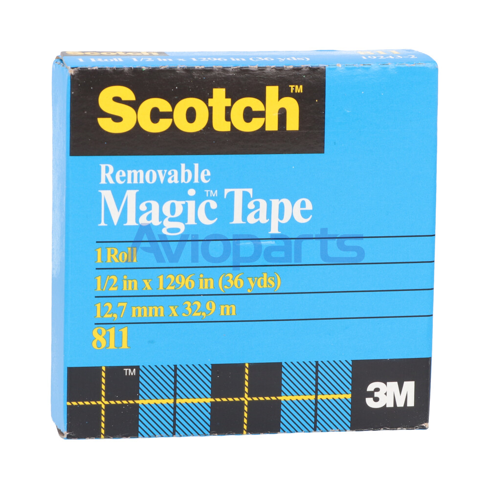 SCOTCH REMOVABLE TAPE 811 , ROLL 19MMX33MT // Z24ICS-CML19-K18