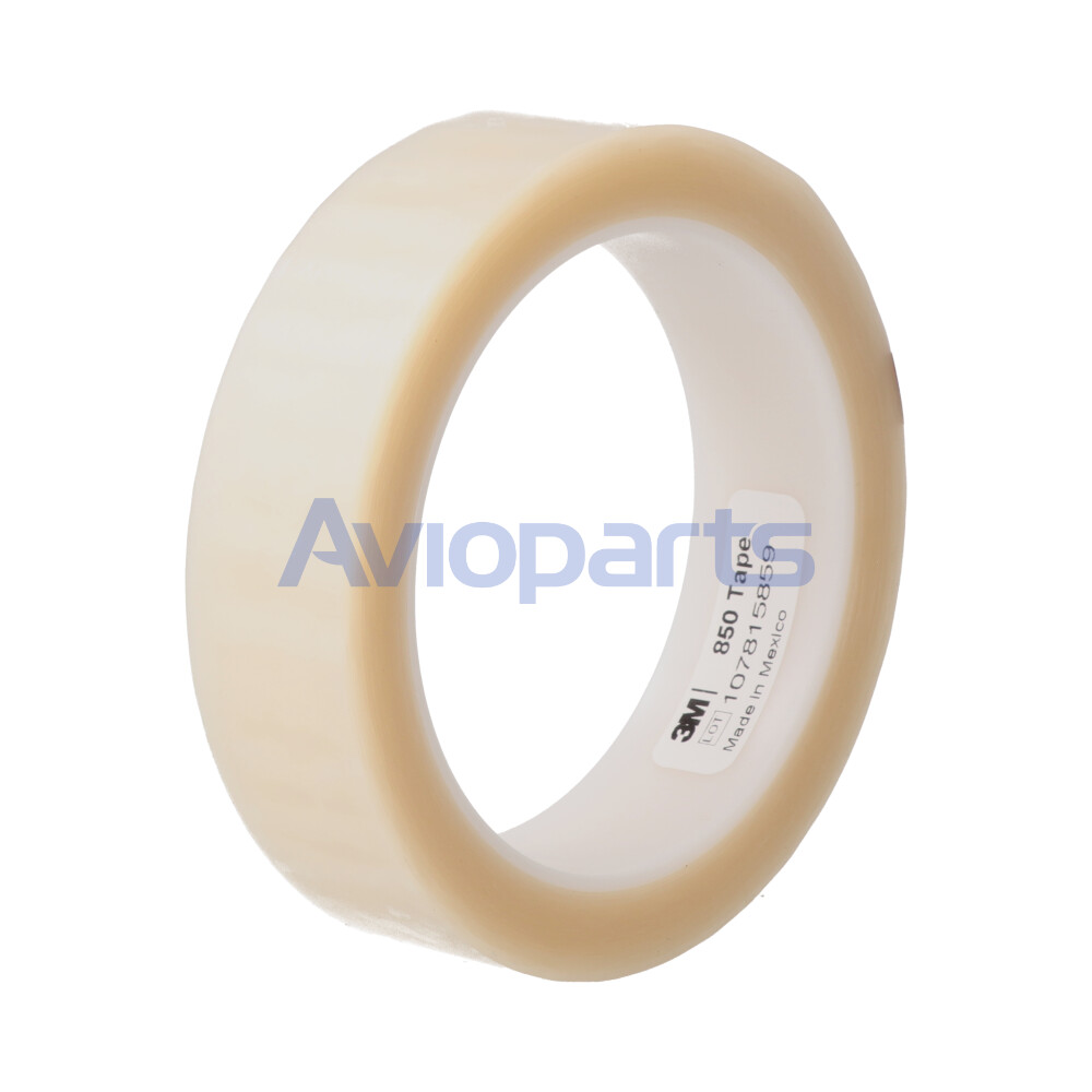3M 850 POLYESTER FILM TAPE 850 CLEAR, ROLL 25MMX66MT