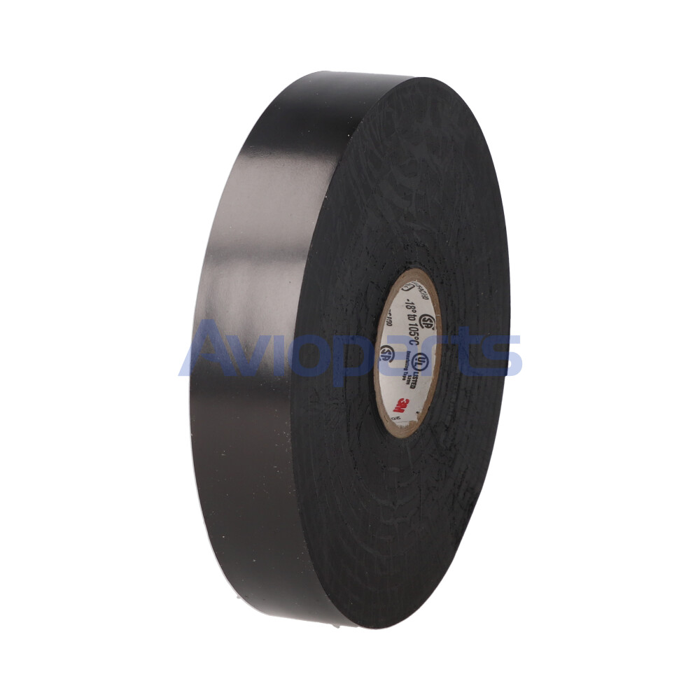 SCOTH VINILY ELECTRICAL TAPE SUPER 88, BLACK,  ROLL 19MM X 33MT