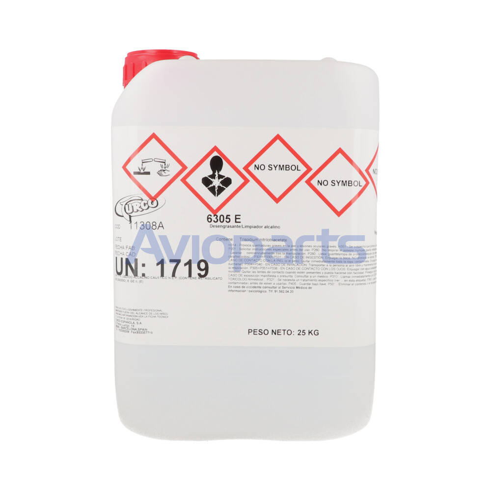 TURCO 6305 E , CLEANING ALUMINIUM STEEL,  PAIL 25 KG