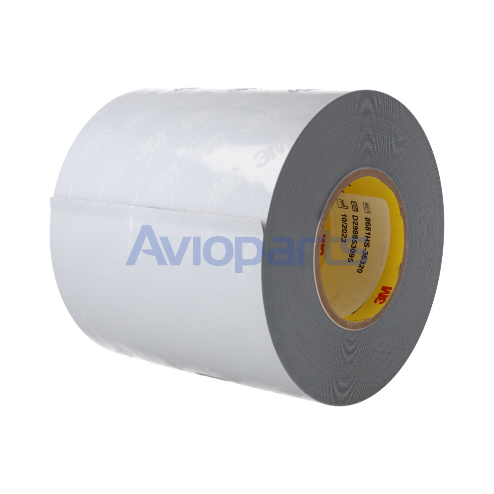 3M POLYURETHANE PROTECTIVE TAPE LIGHT GREY, 8681 HS 36320 , ROLL 6 INCH X 36 YD // SPECF STANDARD