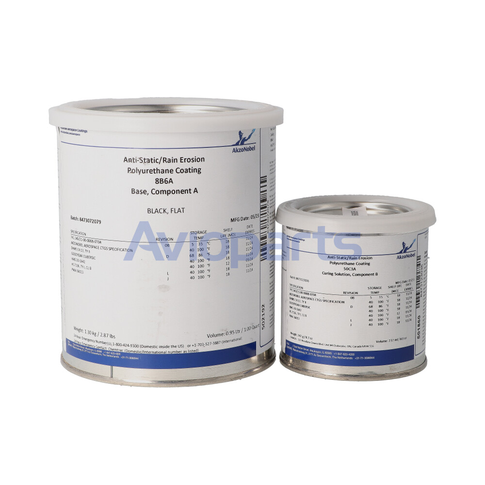 8-B-6/50-C-3 BLACK CONDUCTIVE COATING LAMINAR X500 , 1.25 USQ KIT // PWA36013