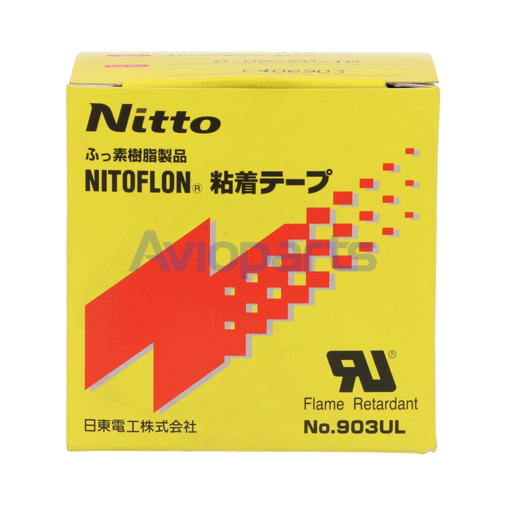 NITTO 903 UL , HEAT-RESISTANT ADHESIVE TAPE, ROLL 0,08MM X 50MM X 10MT