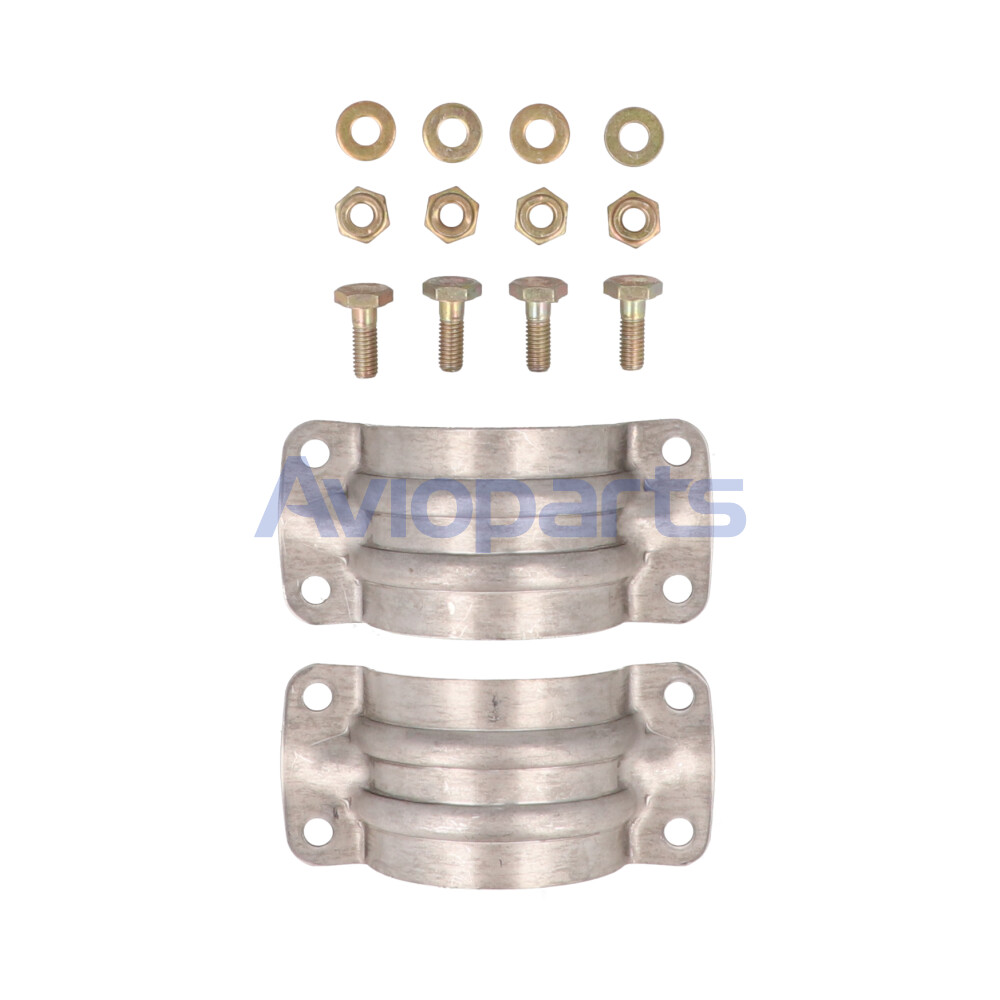 RISER CLAMP SET, 1-3/4in, with Hardware, 2 Halves (1555014-2)