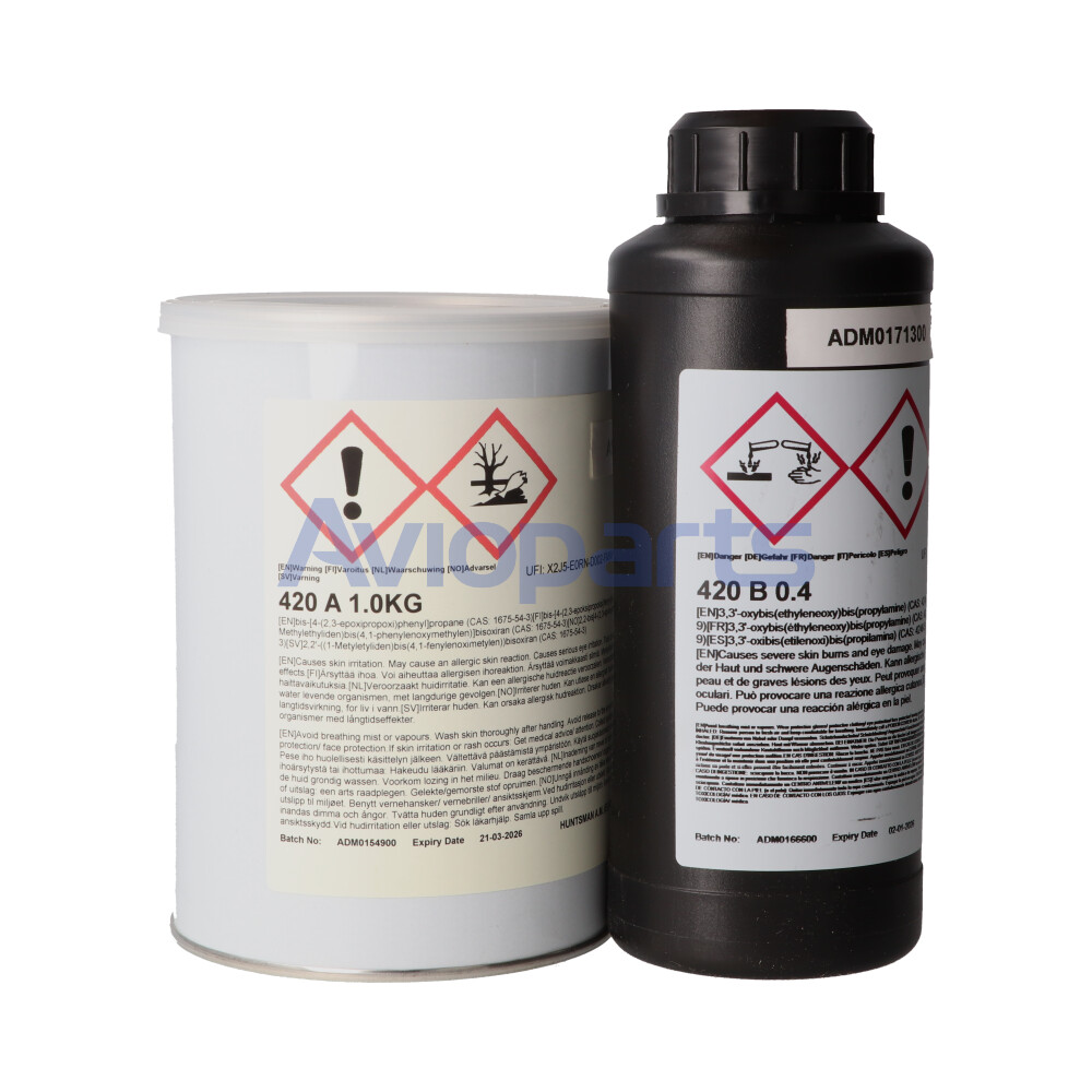 ARALDITE 420 A/B EPOXY ADHESIVE , KIT 1,4 KG