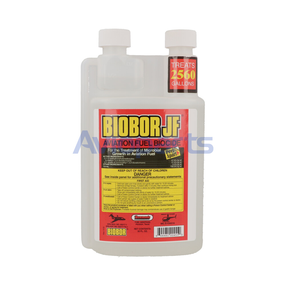 BIOBOR-JF ,  AVIATION FUEL BIOCIDE, BOTTLE 1 QT (32 FL OZ) // MIL-S-53021A