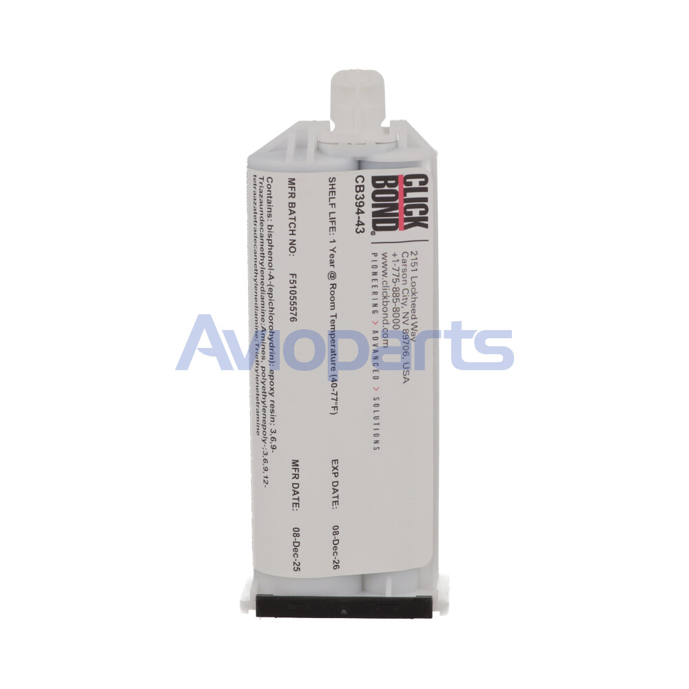CB 394 , EPOXY STRUCTURAL ADHESIVE , 43 ML CARTRIDGE