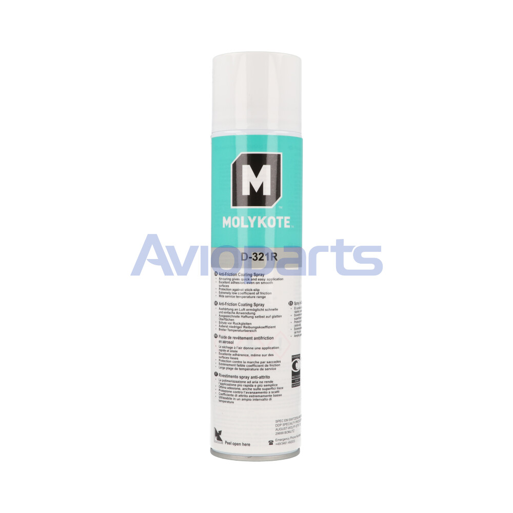 MOLYKOTE D-321R , AIR DRY COATING ,DARK GREY ,  AEROSOL 400 ML