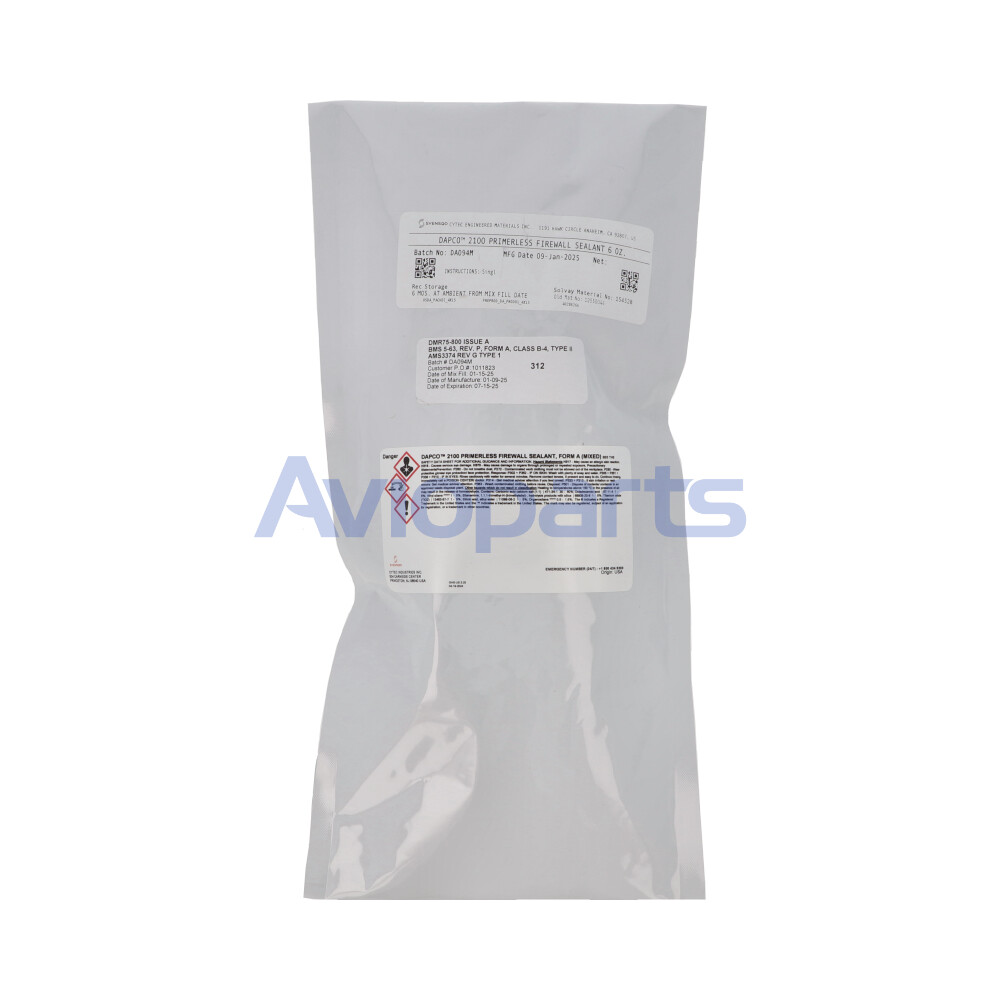 DAPCO 2100 PRIMERLESS FIREWALL SEALANT, KIT 6 OZ