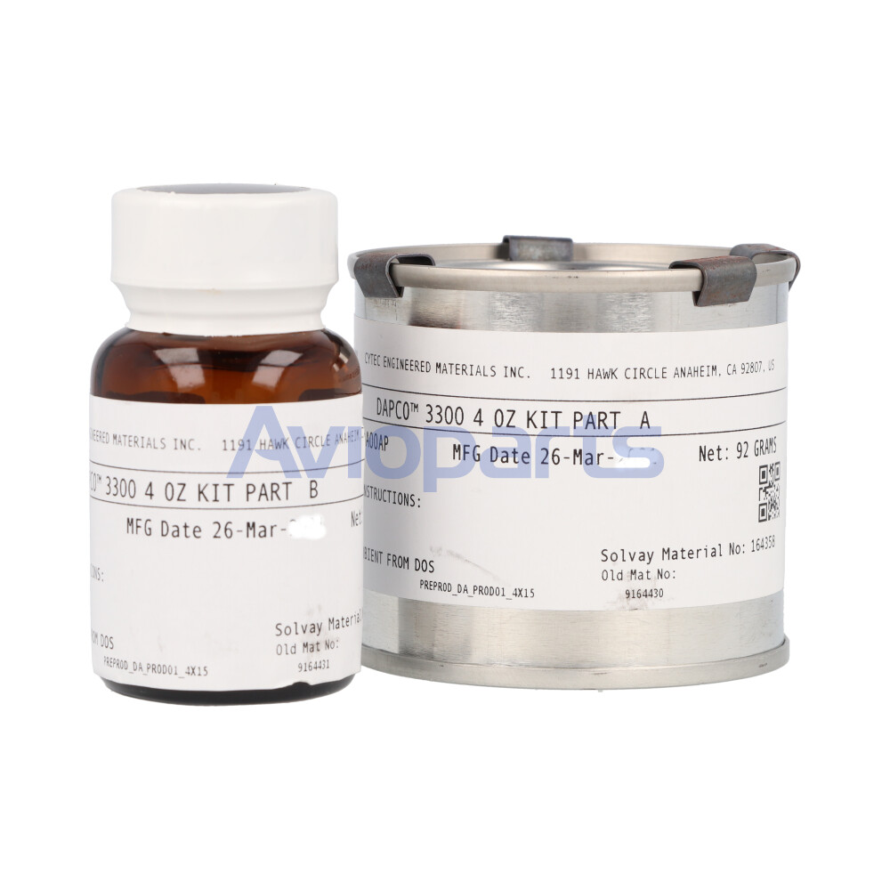 DAPCO 3300 ,FIREWALL SEALANT ADHESIVE, KIT 4 OZ A+B  //  BMS5-63 TYPE II CLASS B1/2