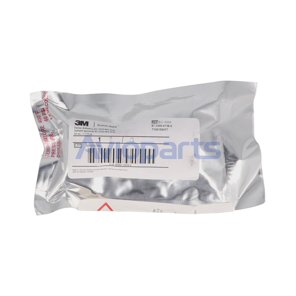 SCOTCH-WELD EPOXY ADHESIVE EC 3333 B/A, KIT 50ML