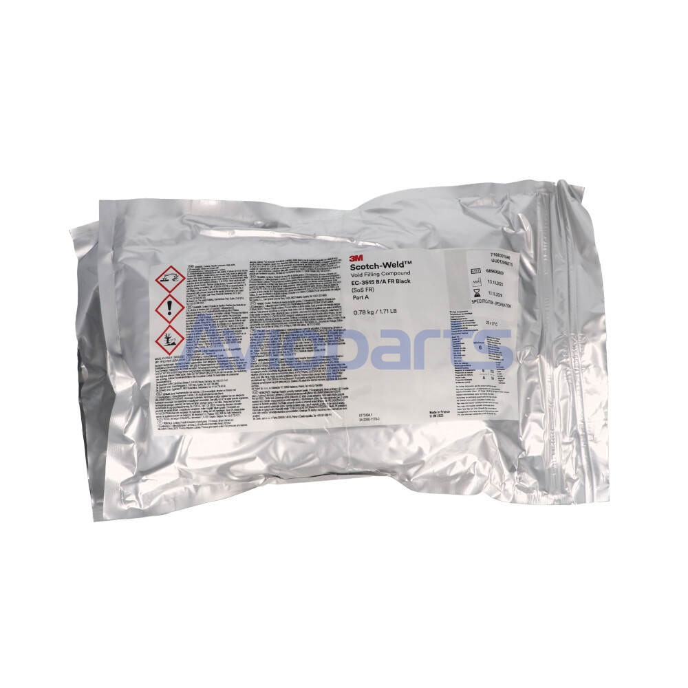 EC-3515 B/A FR , BLACK SCOTH-WELD VOID FILLING COMPOUND , KIT 1,6 KG