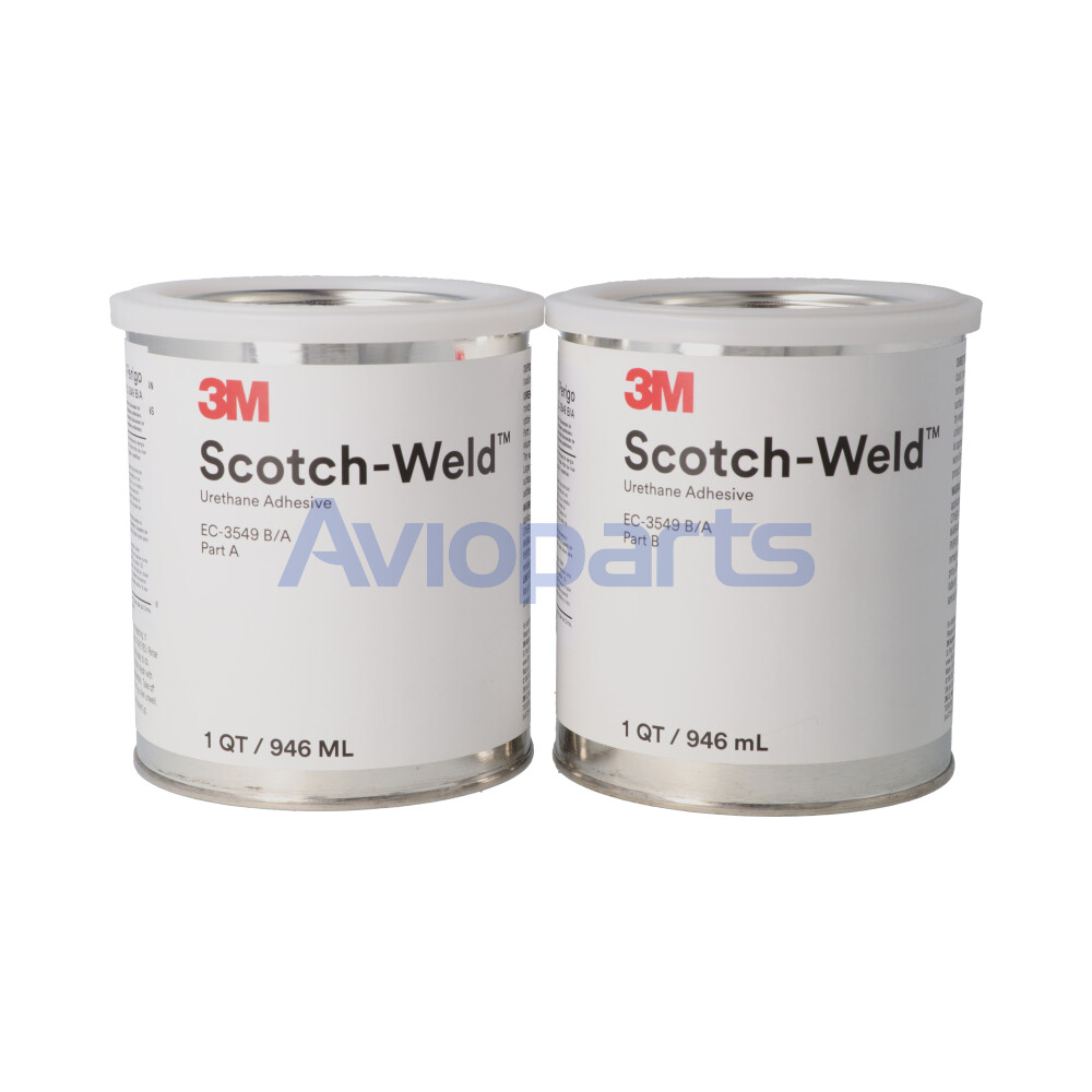 3M SCOTCH-WELD 3549 B/A ,  URETHANE ADHESIVE , KIT 2 QT 1 QT A + 1 QT B