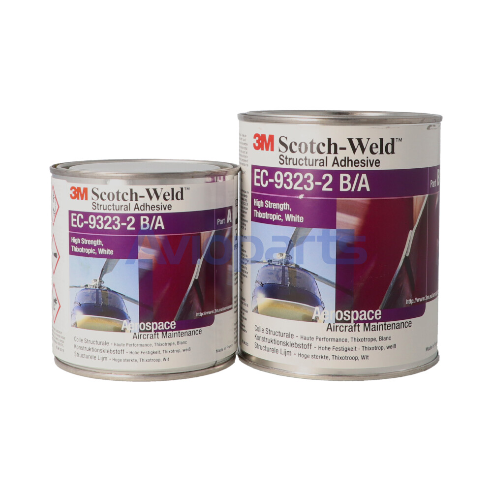 3M SCOTH WELD 9323 B/A WHITE URETHANE ADHESIVE B/A, KIT 1 LT // IPS 10-04-002-02// Z15256