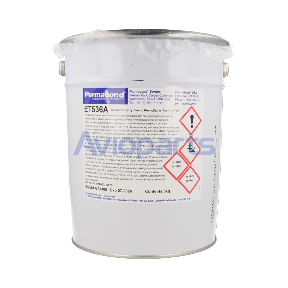 PERMABOND ET536 PART A EPOXY ADHESIVE , CAN 5 KG