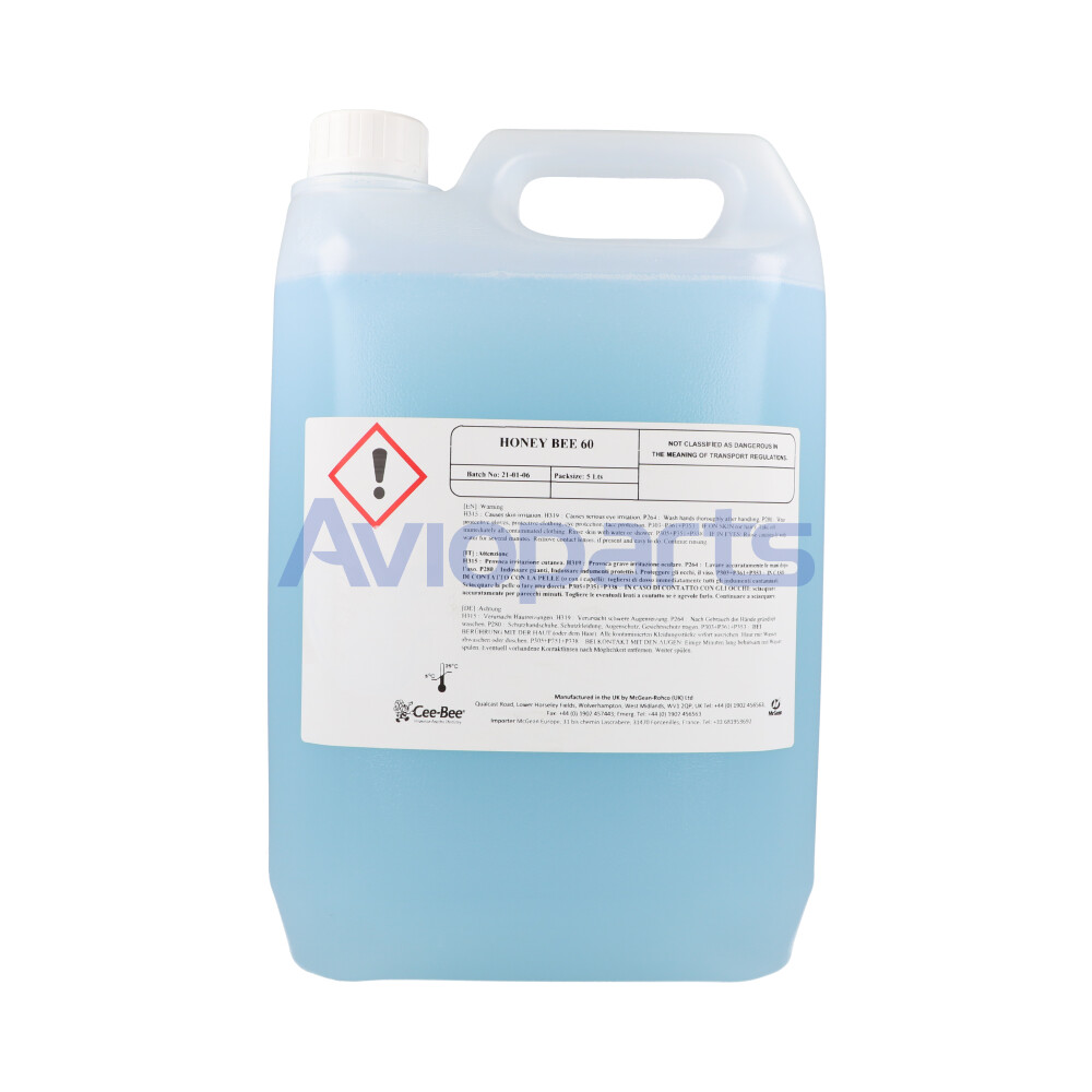 HONEY BEE 60, ACIDIC LIQUID CLEANER , CAN 5 LT //AMS 1640 & AMS1476B