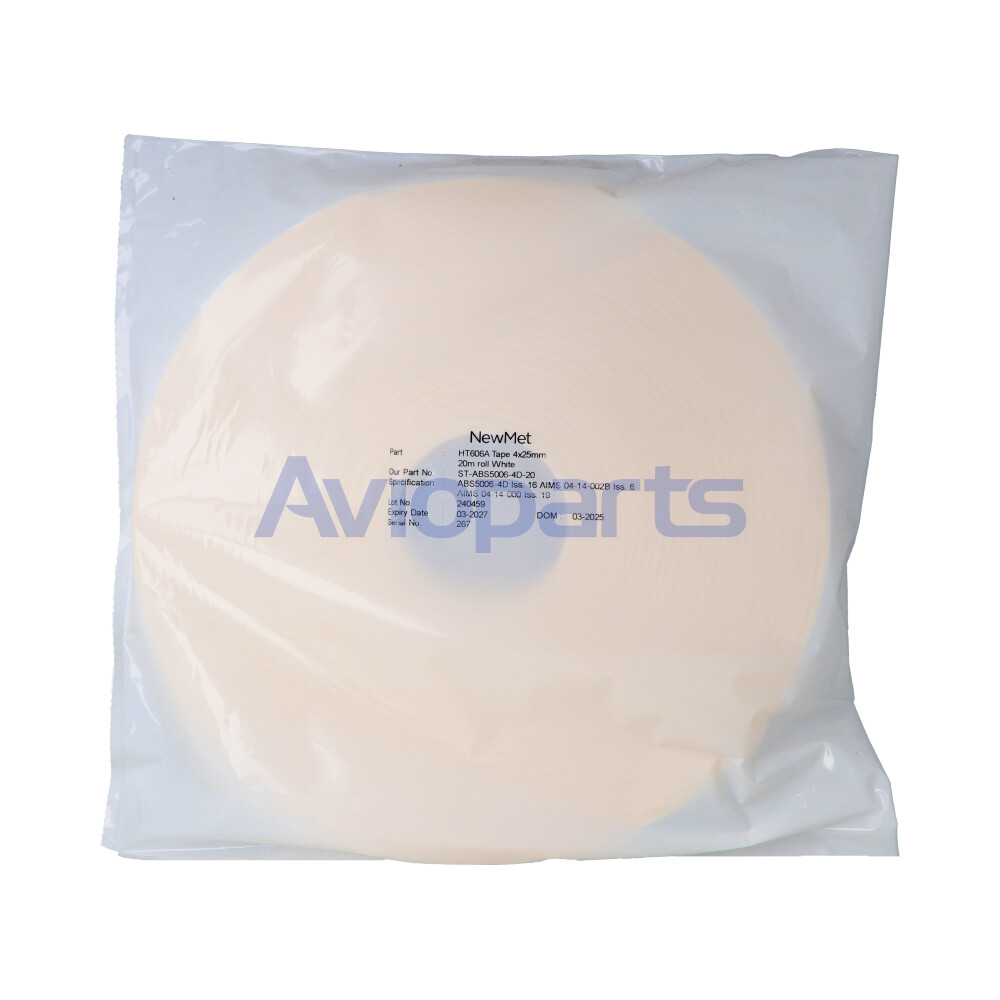 HT606A, WHITE FOAM RUBBER, ROLL 4X25MM X 20 MT // ABS5006-4D ISS 15 & AIMS04-14-002B & AIMS04-14-000