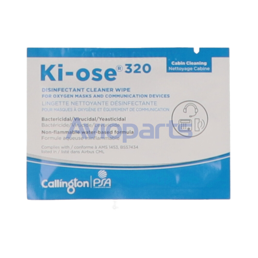 KI-OSE 320 , WIPE DISINFECTANT CLEANER FOR COMMUNICATIONS SYSTEM, BOX 1.000 WIPES
